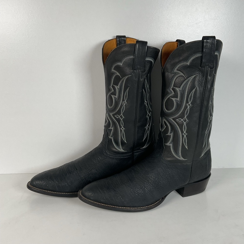 Nocona Bull Shoulder Cowboy Boots | USA Made | Black | Narrow | 15 B